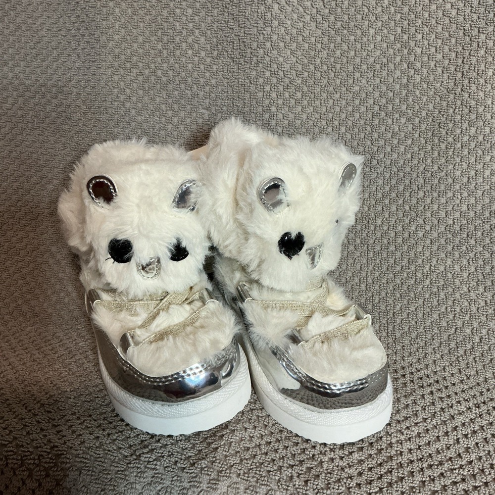 BabyGAP Cozy Critter Snow Boots Toddler Girl Size 5 NWT - Picture 2 of 10